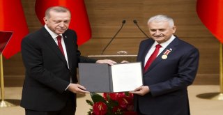 Tbmm Başkanı Yıldırıma Devlet Şeref Madalyası Tevcih Edildi