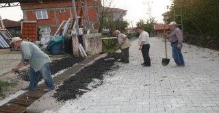 Muhtarlar Gününde Köyünün Yol İnşaatında Çalıştı