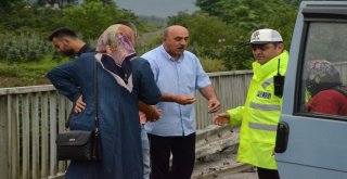 Kazanın Yaşandığı Bölgede Canlarını Hiçe Sayarak Trafiği Yavaşlattılar