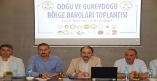 Doğu Ve Güneydoğu Bölge Baro Başkanları Cizrede Toplandı