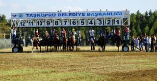 Taşköprüde Düzenlenen At Yarışları Nefesleri Kesti