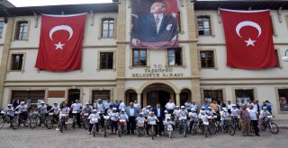 Taşköprüde Bisikletle Şehir Turu Yapıldı