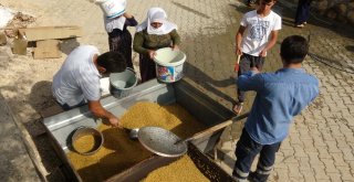 Gercüşte ‘Bulgur Kaynatma Geleneği Sürüyor