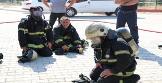 600 Derece Isıda Tatbikat Yapan İtfaiyeci: Artık Namaza Başlayacağım