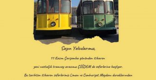 İkinci nostaljik tramvay da geldi