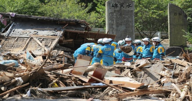 Japonyada Sel Felaketinin Ardından Yıkım Böyle Görüntülendi