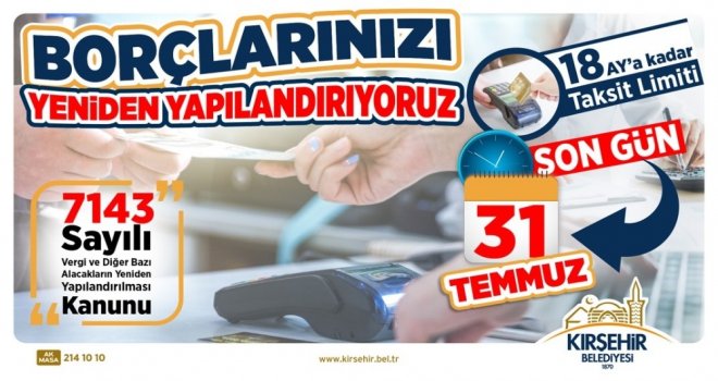 Belediye Borçlarında Taksitlendirme Fırsatı