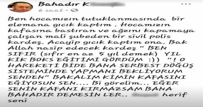 Adnan Oktar Grubuna Mensup Olduğu İleri Sürülen Ve Polisi Tehdit Eden Bir Kişi Gözaltına Alındı