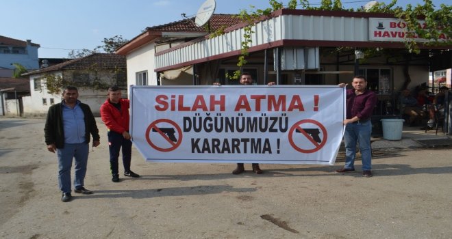 Düğün Magandalarına Pankartlı İkaz