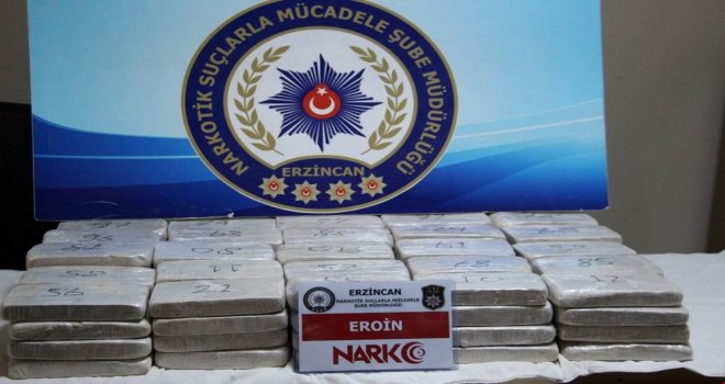 Erzincanda 51 Kilo 193 Gram Eroin Ele Geçirildi