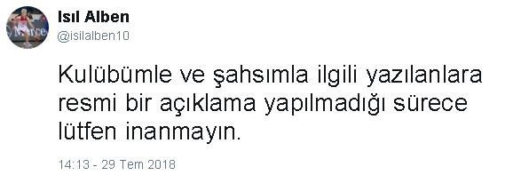 Işıl Alben, Galatasaray Yazılarını Sildi İddialarına Yanıt Verdi