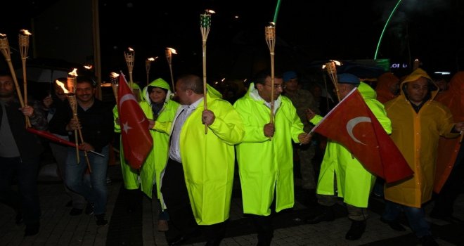 Sarıkamışta 15 Temmuz Milli Birlik Yürüyüşü