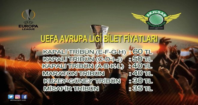 Akhisarspor Yönetimi, Krasnodar Maçının Bilet Fiyatlarını Açıkladı