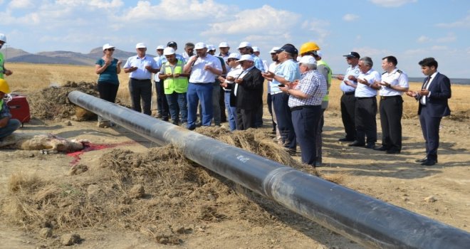 Kuluya Doğal Gaz Boru Hattı Birleştirme Çalışmaları Başladı