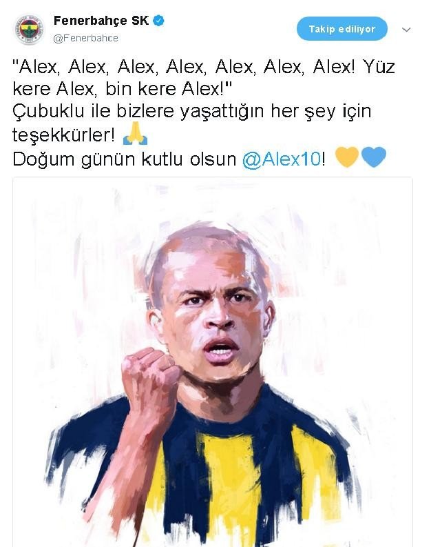 Fenerbahçe, Alexin Doğum Gününü Kutladı