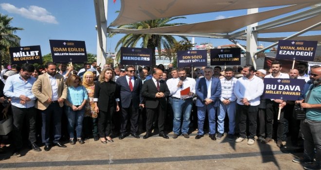 Aydın Ak Parti Demokrasi Şehidi Adnan Menderesi Andı