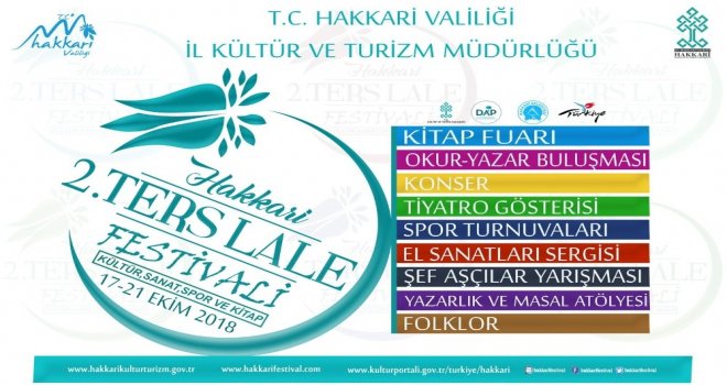 Hakkaride “2. Ters Lale Festivali” Başlıyor