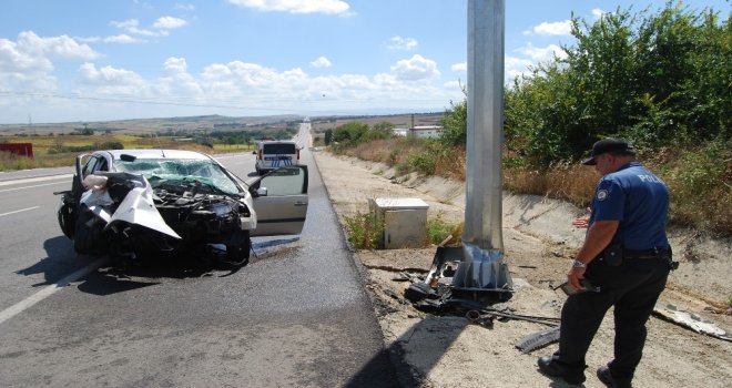 Emekli Astsubay Trafik Kazasında Hayatını Kaybetti