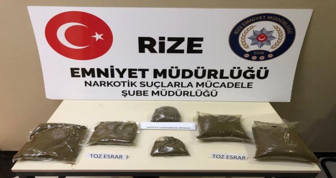 Rizede Uyuşturucu Operasyonu: 5 Gözaltı