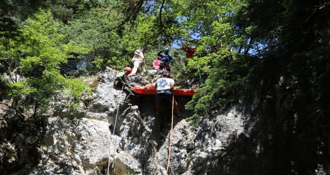 Kahramanmaraşta Yaralı Kurtarma Tatbikatı