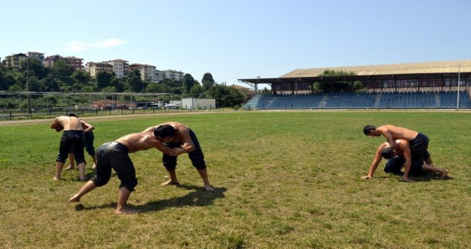 Alaplılı Pehlivanlar Kırkpınara Hazırlanıyor