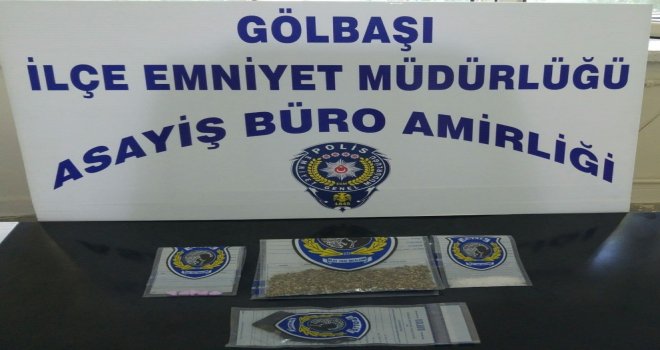 Gölbaşında Polisin Uyuşturucuyla Mücadelesi Sürüyor