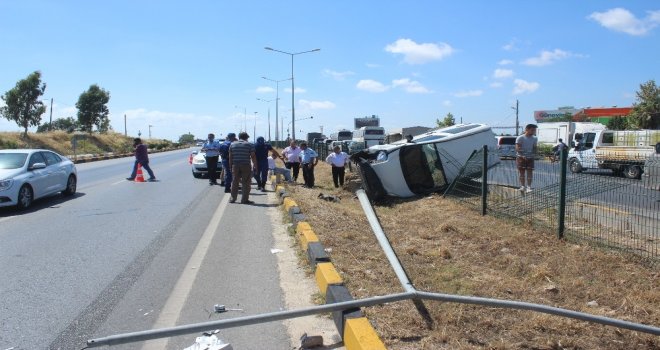 Otomobil Takla Attı, Araç Sürücüsü Sinir Krizi Geçirdi