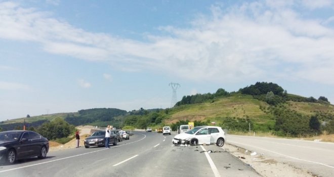 Zonguldakta Trafik Kazası: 4 Yaralı