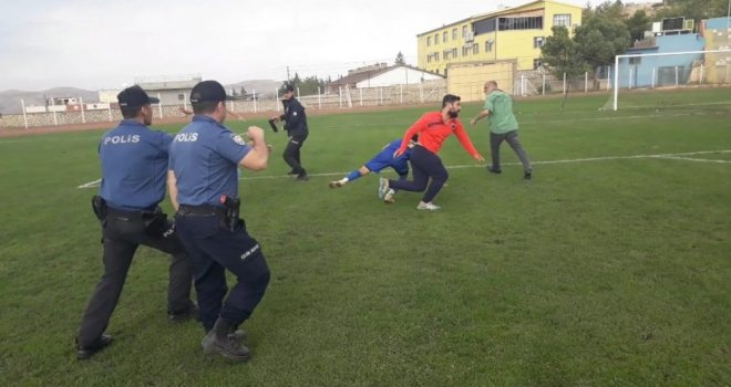 Mardin 1. Amatör Ligi Maçında Kavga