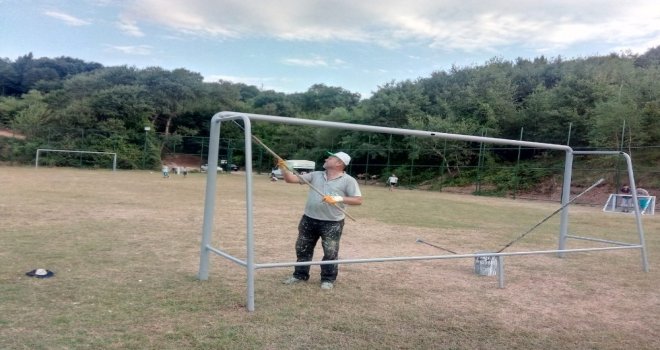 Çubuklu Spor Sahasına Bakım