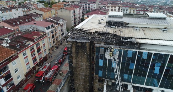 Sultangazide Huzurevinde Çıkan Yagın Havadan Görüntülendi