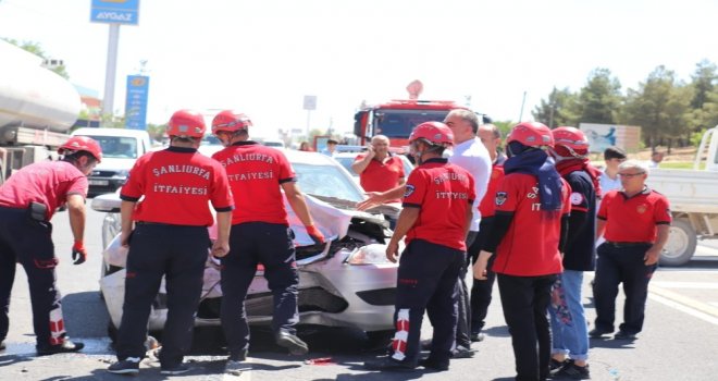 Şanlıurfada Trafik Kazası: 2 Yaralı