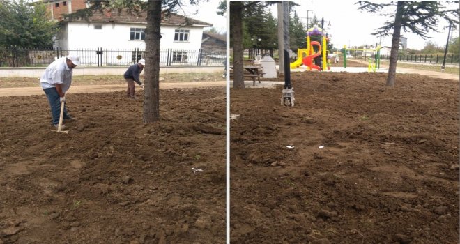 Melensu Parkda Tesviye Çalışması Yapıldı