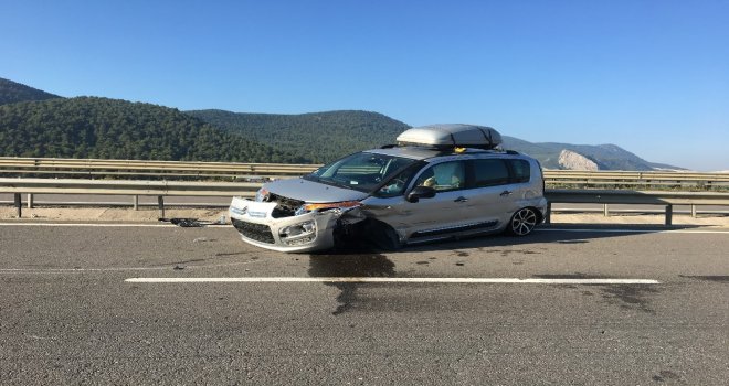 Osmanelideki Trafik Kazası Ucuz Atlatıldı