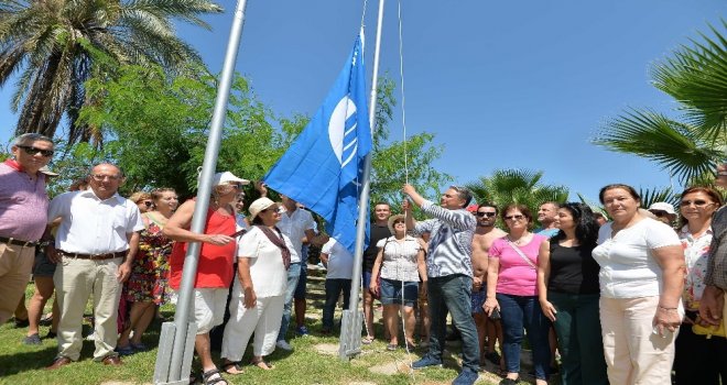 Muratpaşada Dört Plajda Mavi Bayrak Töreni