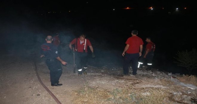 Çöp Yangını Osbye Sıçramadan Söndürüldü