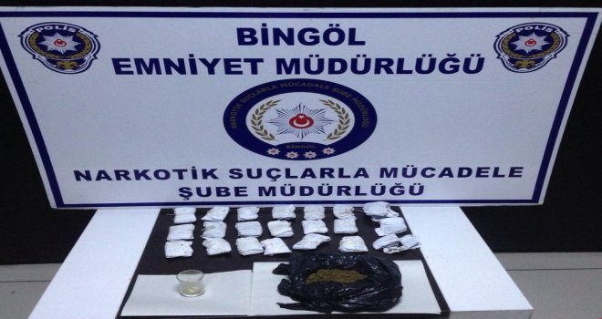 Bingölde Uyuşturucu Operasyonu