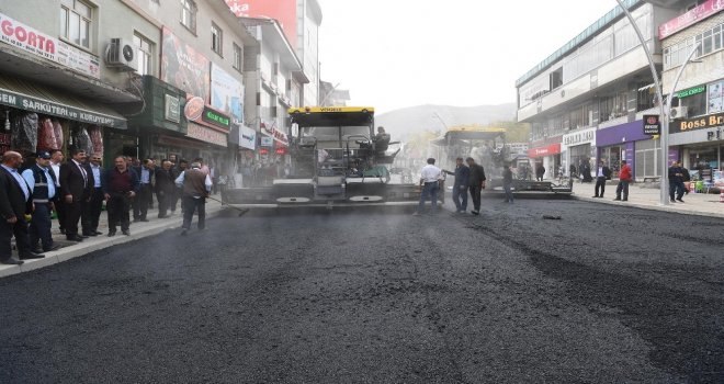 İstasyon Caddesinde İkinci Kat Asfalt Çalışması