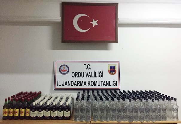 Orduda Kaçak İçki Operasyonu