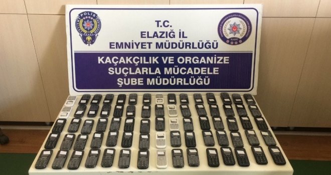 Elazığda 75 Adet Kaçak Telefon Ele Geçirildi